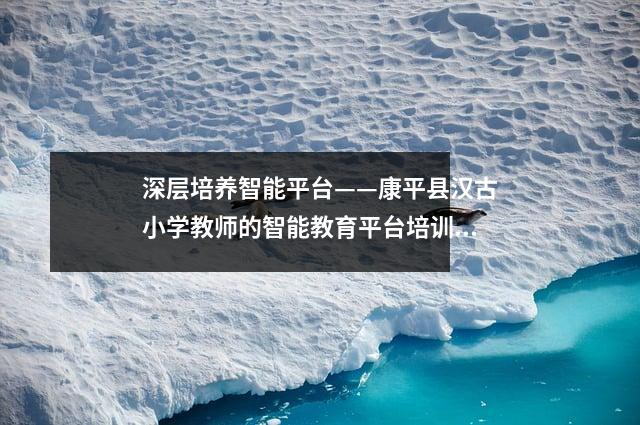深层培养智能平台——康平县汉古小学教师的智能教育平台培训活动纪录片