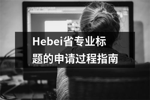 Hebei省专业标题的申请过程指南