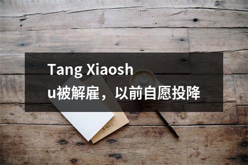 Tang Xiaoshu被解雇,以前自愿投降