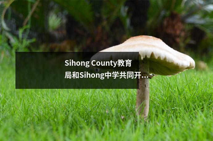 Sihong County教育局和Sihong中学共同开展了示威观察课程活动,以教授干部