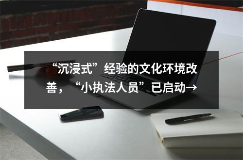 “沉浸式”经验的文化环境改善,“小执法人员”已启动→