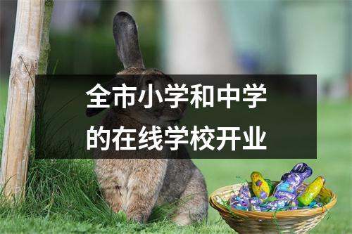 全市小学和中学的在线学校开业