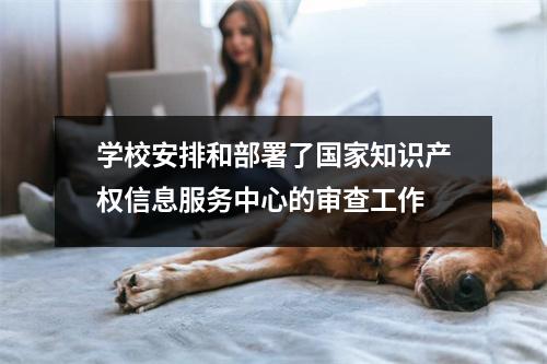 学校安排和部署了国家知识产权信息服务中心的审查工作