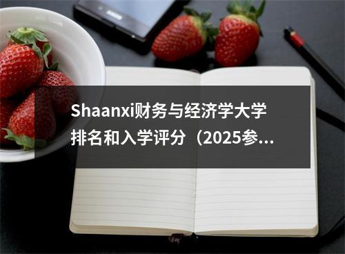 Shaanxi财务与经济学大学排名和入学评分（2025参考）