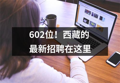 602位！西藏的最新招聘在这里