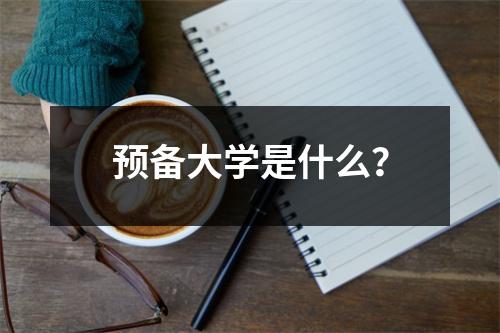 预备大学是什么?
