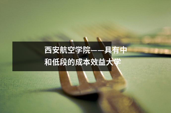 西安航空学院——具有中和低段的成本效益大学