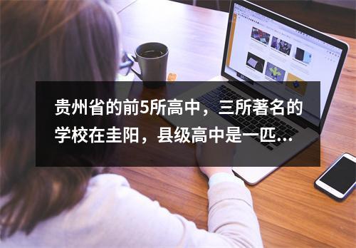 贵州省的前5所高中，三所著名的学校在圭阳，县级高中是一匹黑马。