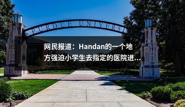 网民报道:Handan的一个地方强迫小学生去指定的医院进行视力筛查?回复在这里