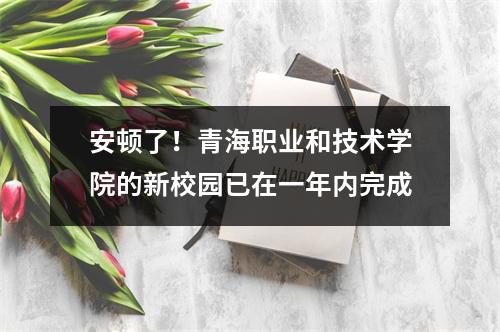安顿了！青海职业和技术学院的新校园已在一年内完成