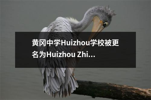 黄冈中学Huizhou学校被更名为Huizhou Zhixing学校,还是同一学校?