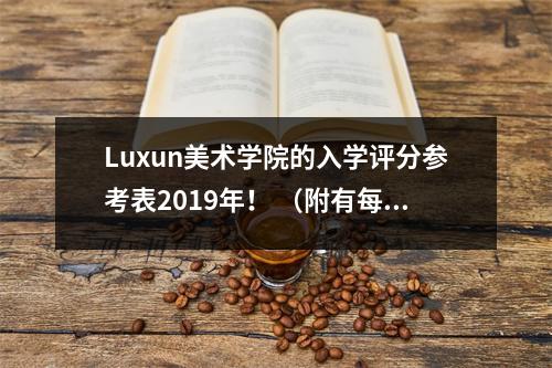 Luxun美术学院的入学评分参考表2019年! (附有每个主要的文化分数最低)