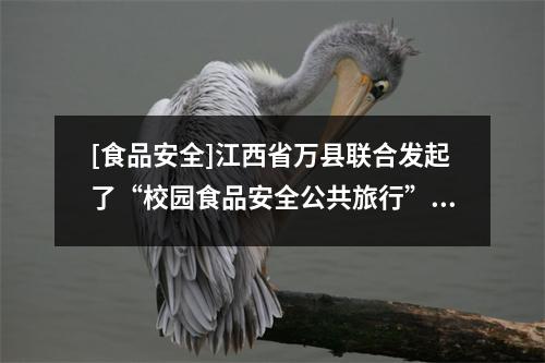 [食品安全]江西省万县联合发起了“校园食品安全公共旅行”活动