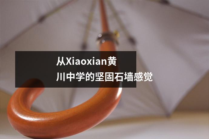从Xiaoxian黄川中学的坚固石墙感觉